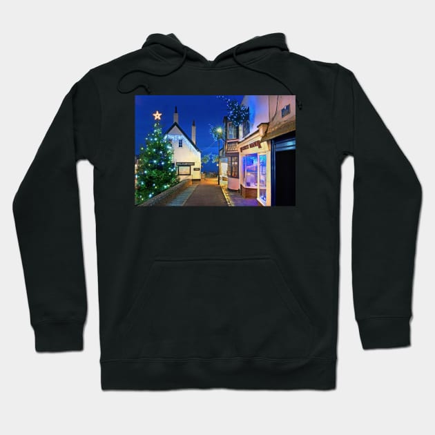 Lyme Regis Christmas Illuminations Hoodie by galpinimages